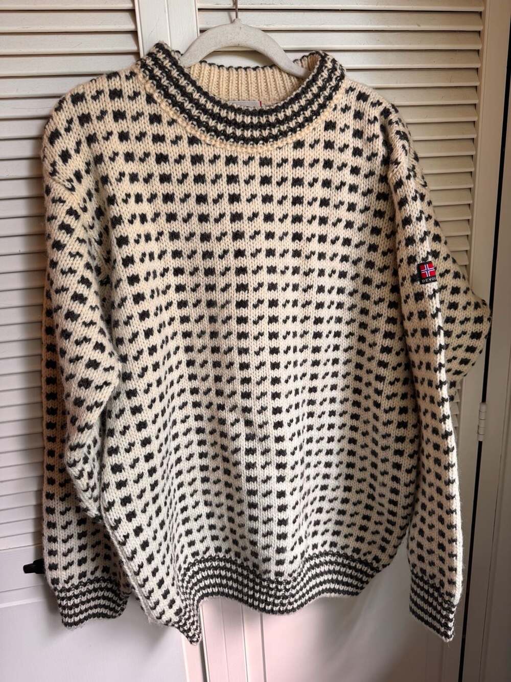 Devold Original Islender Norwegian Wool Crew Neck Sweater Size L